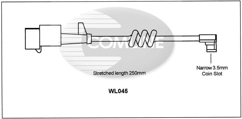Warning Contact, brake pad wear WL045 - image 2