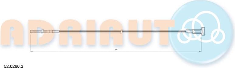 Cable handbrake 52.0260.2 - image 2