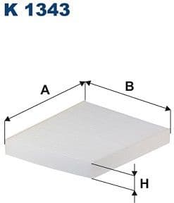 Filter, cabin air K1343