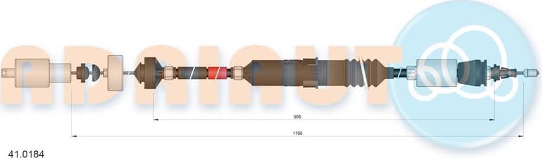 Cable Pull, clutch control 41.0184 - image 2
