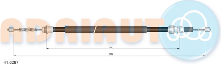 Cable handbrake 41.0297 - image 2