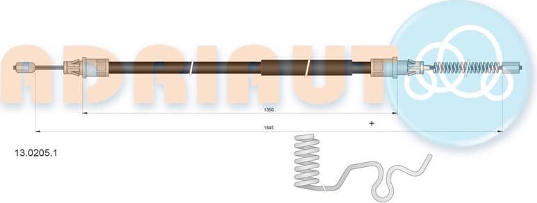 Cable handbrake 13.0205.1 - image 2