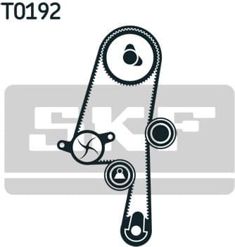 Timing belt kit with water pump VKMC 06220 - image 2