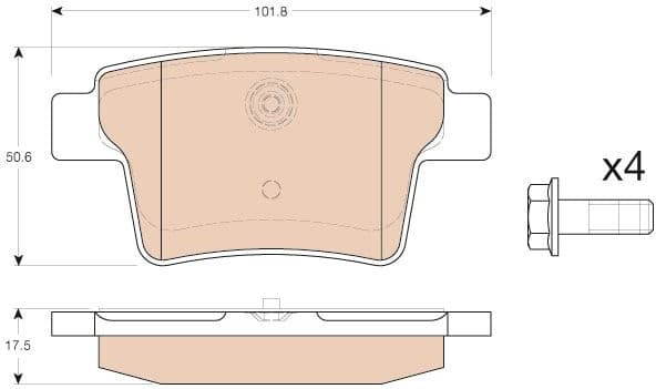 Brake Pad Set, disc brake GDB1988 - image 3