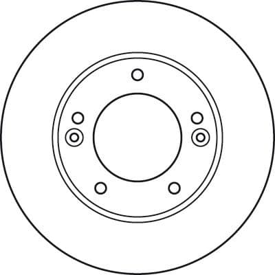 Brake Disc TRW SINGLE DF6081S - image 4