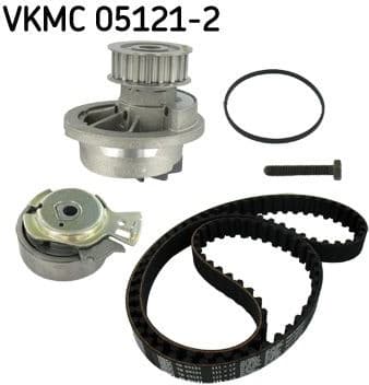 Timing belt kit with water pump VKMC 05121-2
