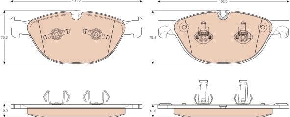 Brake Pad Set, disc brake GDB1963 - image 2