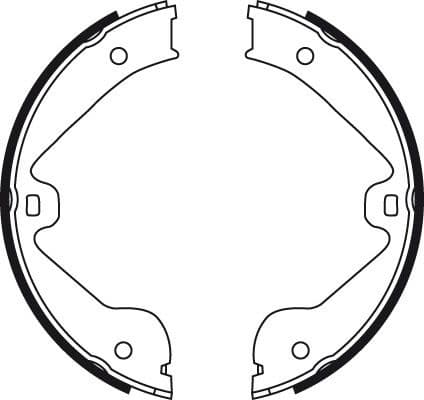 Brake shoes handbrake, Top Quality GS8718 - image 2