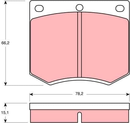 Brake Pad Set, disc brake COTEC GDB660 - image 3
