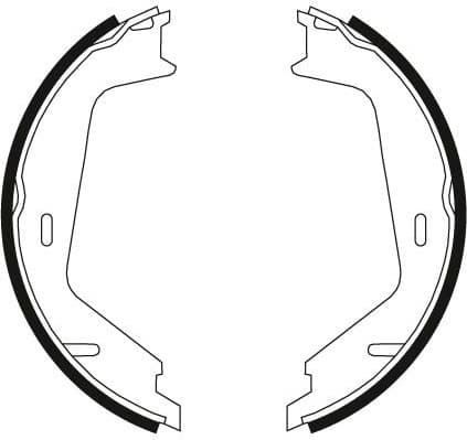 Brake shoes handbrake, Top Quality GS8674 - image 4