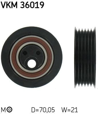 Belt Tensioner, V-ribbed belt VKM 36019 - image 2