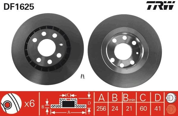 Brake Disc DF1625 - image 3