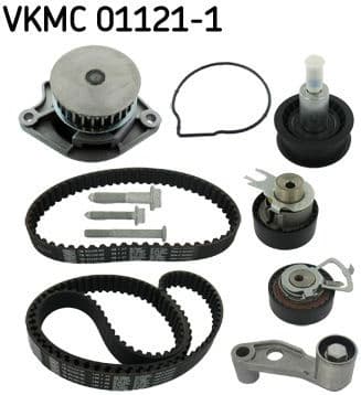 Water Pump & Timing Belt Kit SKF VKMC 01121-1 - image 3