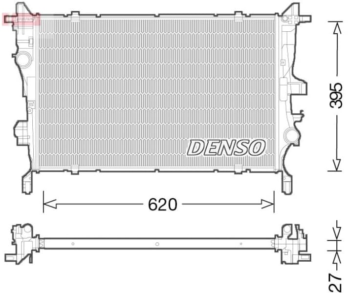 Radiator, engine cooling DRM09045
