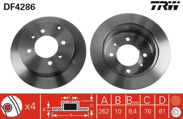 Brake Disc DF4286 - image 3
