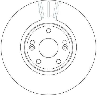 Brake Disc TRW SINGLE DF4229S - image 4