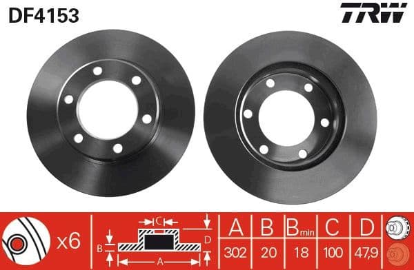Brake Disc DF4153 - image 3