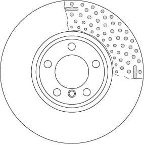 Brake Disc TRW SINGLE DF6603S - image 4