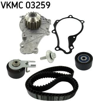 Timing belt kit with water pump SKF VKMC 03259