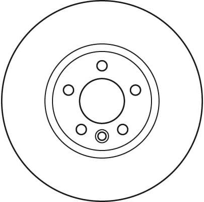 Brake Disc TRW SINGLE DF6124S - image 2