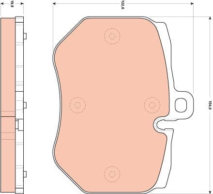 Brake Pad Set, disc brake GDB1848 - image 2