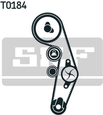 Timing belt kit with water pump SKF VKMC 01250-3 - image 2