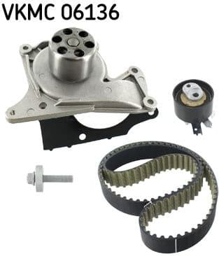 Timing belt kit with water pump VKMC 06136