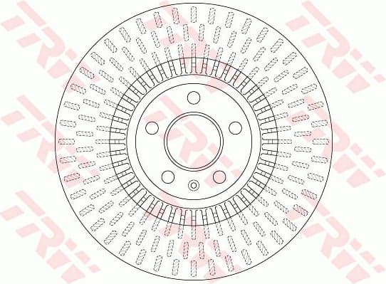 Brake discs kit front (2pcs), Top Quality DF6216 - image 2