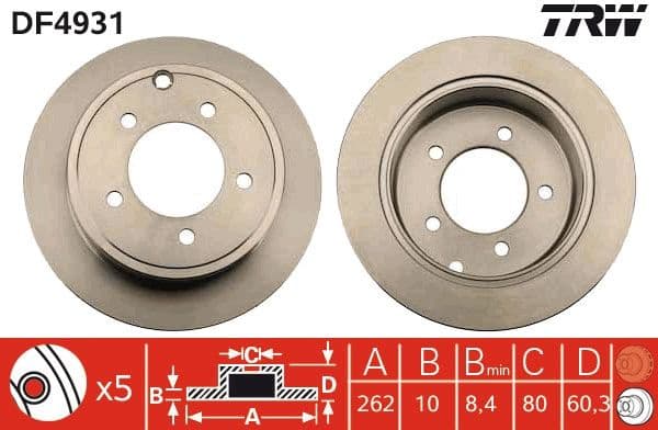 Brake Disc DF4931 - image 3