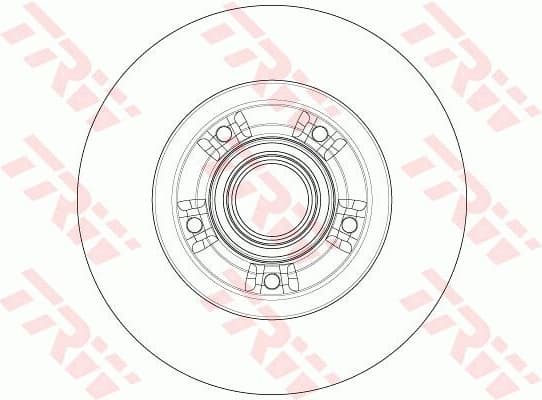 Brake Disc TRW SINGLE DF6203BS - image 2