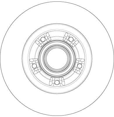 Brake Disc TRW SINGLE DF6203BS - image 3