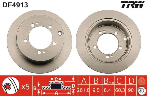 Brake Disc DF4913 - image 3