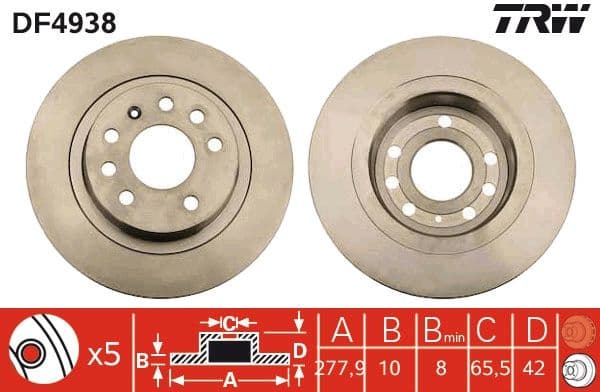 Brake Disc DF4938 - image 3