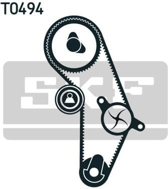 Water Pump & Timing Belt Kit VKMC 95626 - image 4