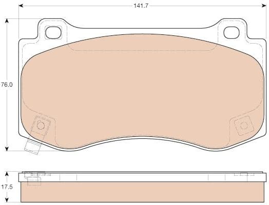 Brake Pad Set, disc brake GDB4449 - image 3