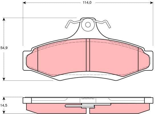 Brake Pad Set, disc brake GDB3172 - image 2