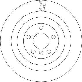 Brake disc, 1pcs REAR, Top Quality DF6365S - image 2