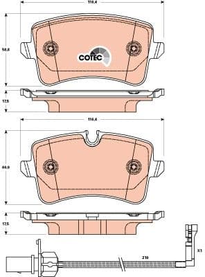 Brake pads rear, Top Quality GDB1902 - image 3