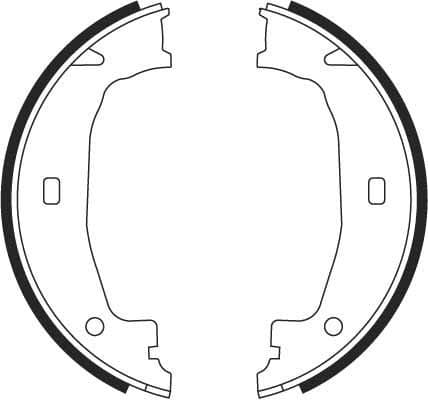 Brake shoes handbrake, Top Quality GS8432 - image 3