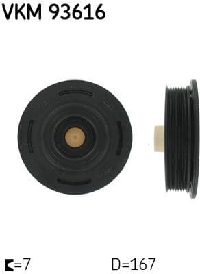 Belt Pulley, crankshaft VKM 93616 - image 2