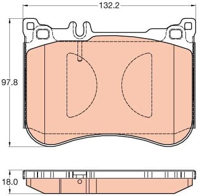 Brake Pad Set, disc brake GDB2019 - image 3