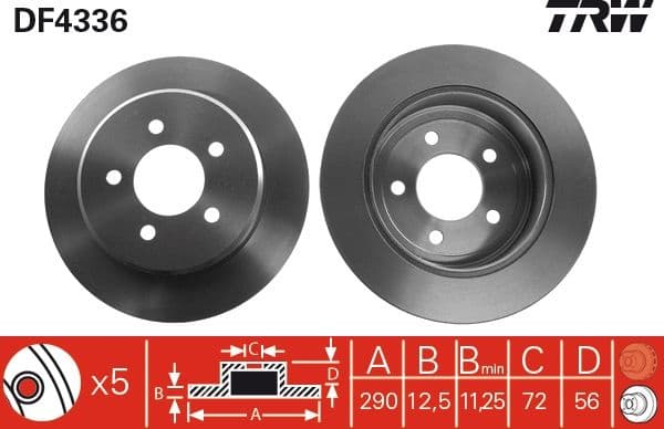 Brake Disc DF4336 - image 3