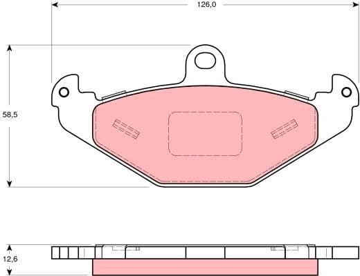 Brake Pad Set, disc brake GDB1494 - image 2