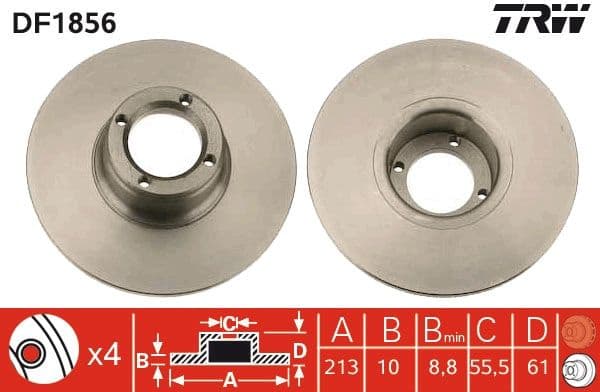 Brake Disc DF1856 - image 3