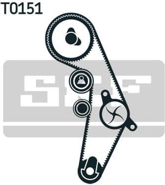 Water Pump & Timing Belt Kit VKMC 01918-2 - image 4