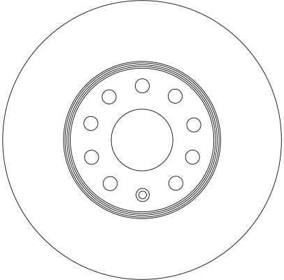 Brake discs kit front (2pcs), Top Quality DF4295 - image 2