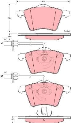 Brake Pad Set, disc brake GDB1459 - image 3