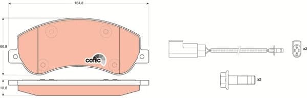 Brake pads front, Top Quality GDB1724 - image 3