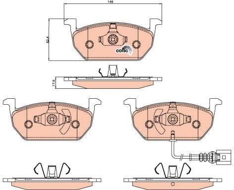 Brake pads front, Top Quality GDB2080 - image 4