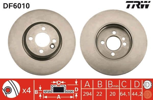Brake Disc DF6010 - image 3